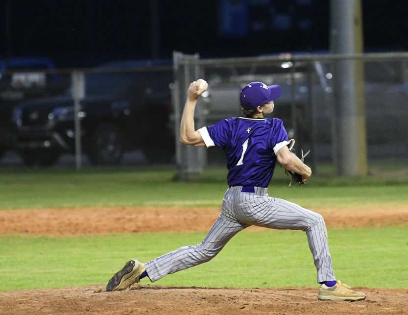 Tyler Lewis prepares to release the pitch