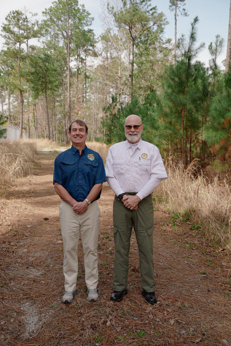 Pictured (L-R) SCDNR’s Chief of Wildlife Billy Dukes and SCDNR Director Tom Mullikin, PhD.