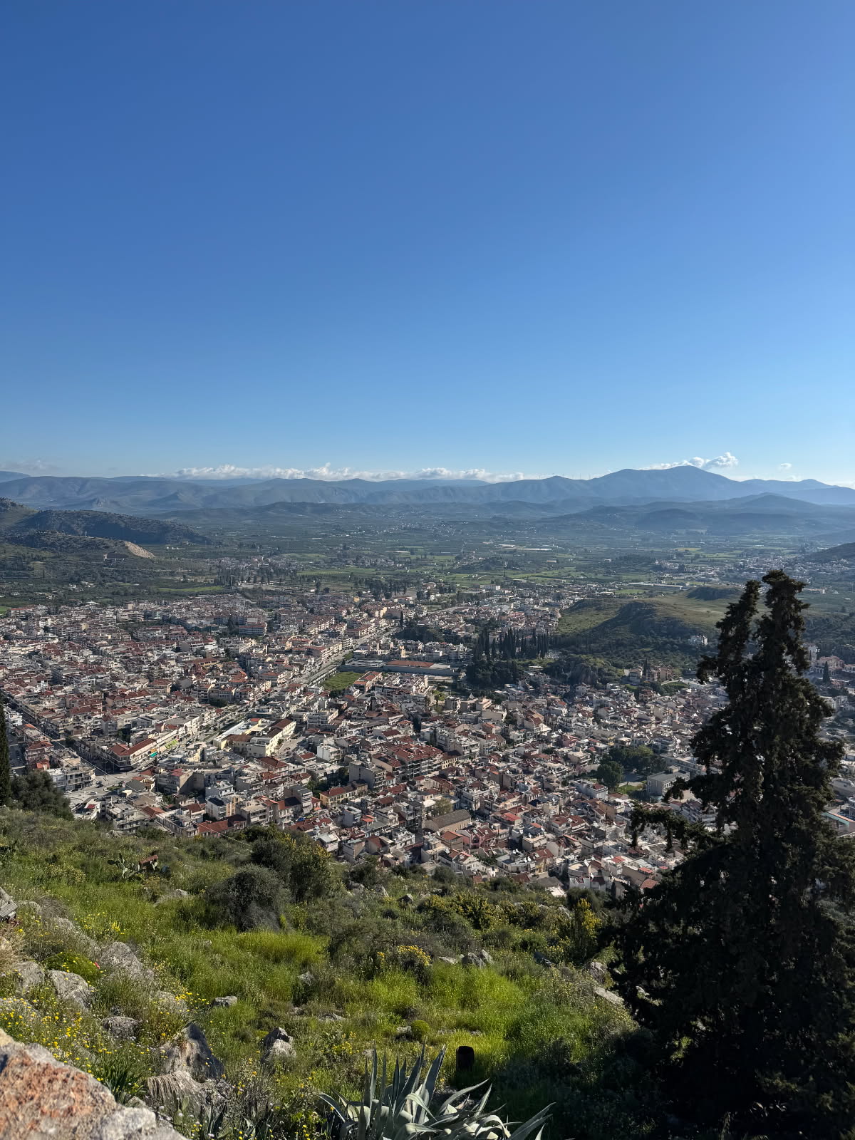 At the Palamidi Fortress overseeing in Nafplio