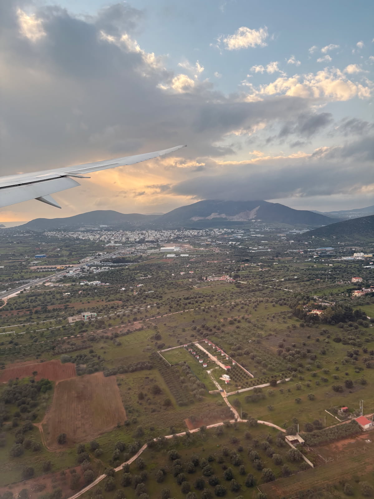 Landing in Athens, downtown Athens, Olympic Stadium 