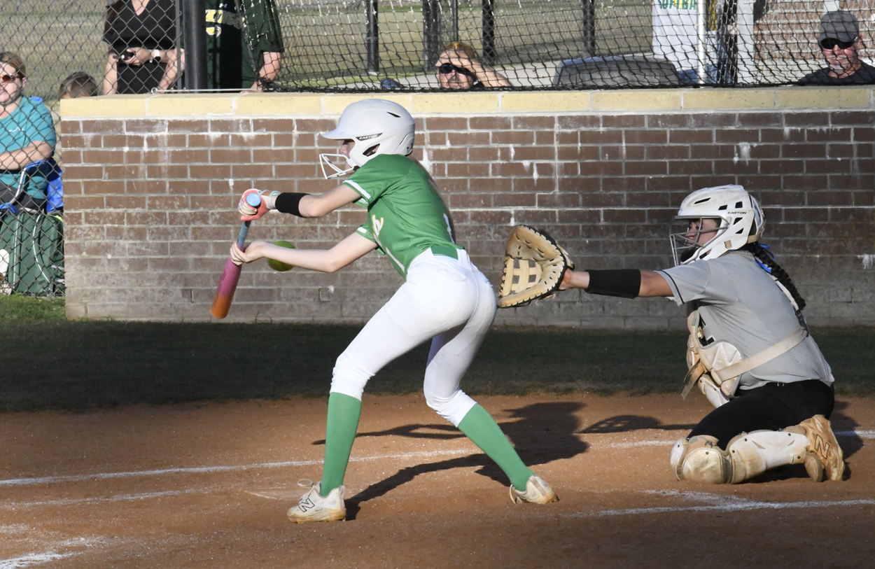 Latta's #1 prepares to bunt
