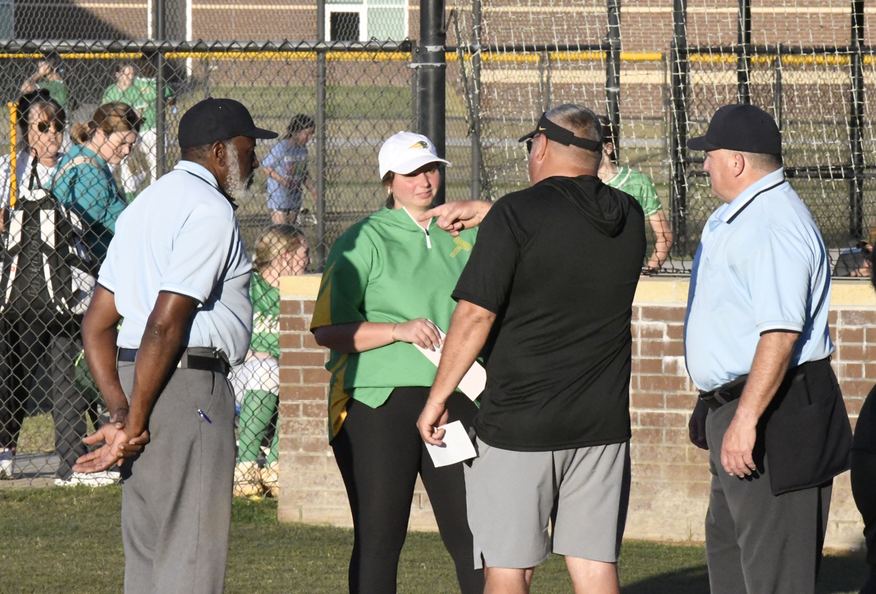 coaches and officials prior to game