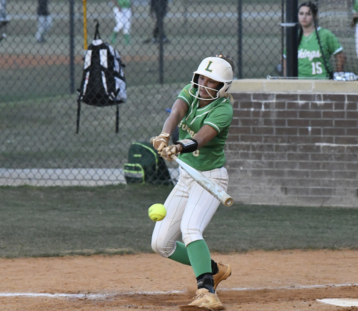 amantha Strickland hits a hopper to short