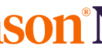 Partial logo text in orange and dark purple letters on a transparent background.
