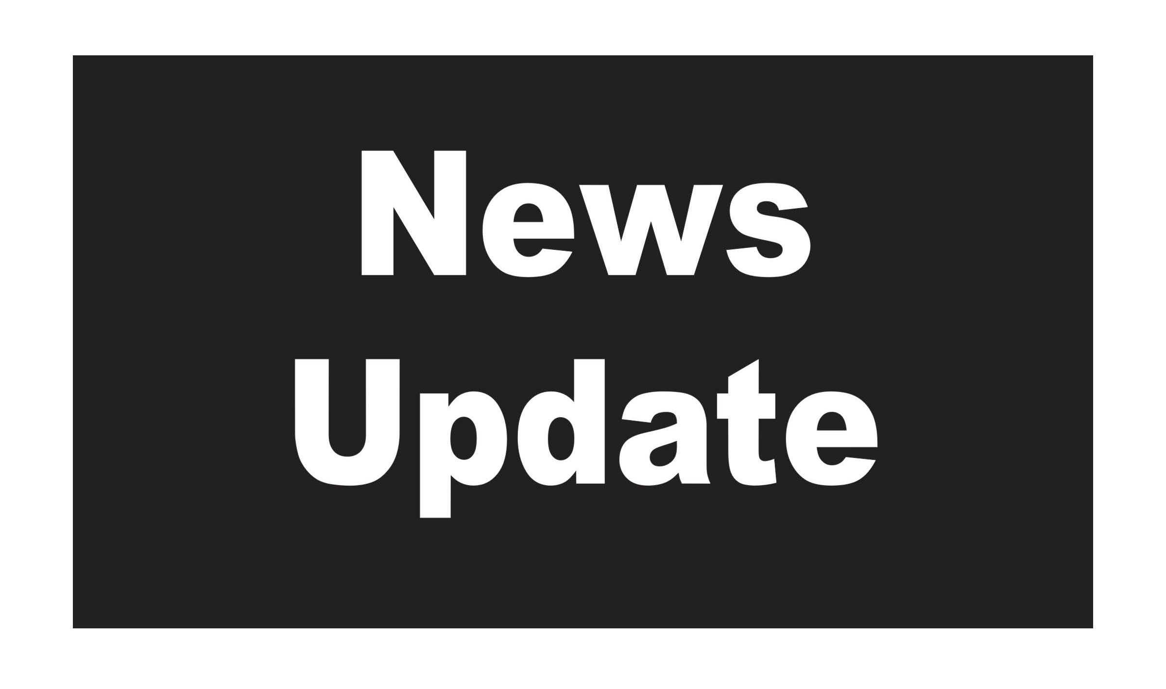 White text on a black background reads "News Update" in bold, uppercase letters.