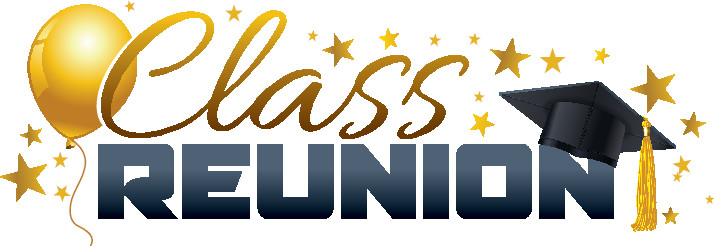 The image features the words "Class Reunion" in stylized text with gold stars above the lettering.