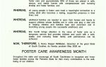 South Carolina Governor's proclamation declaring May 2026 as Foster Care Awareness Month, recognizing foster families and encouraging statewide support for foster care.