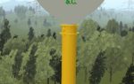 A tall yellow water tower with a white tank reads "Welcome to Latta S.C." surrounded by trees and a blue sky.