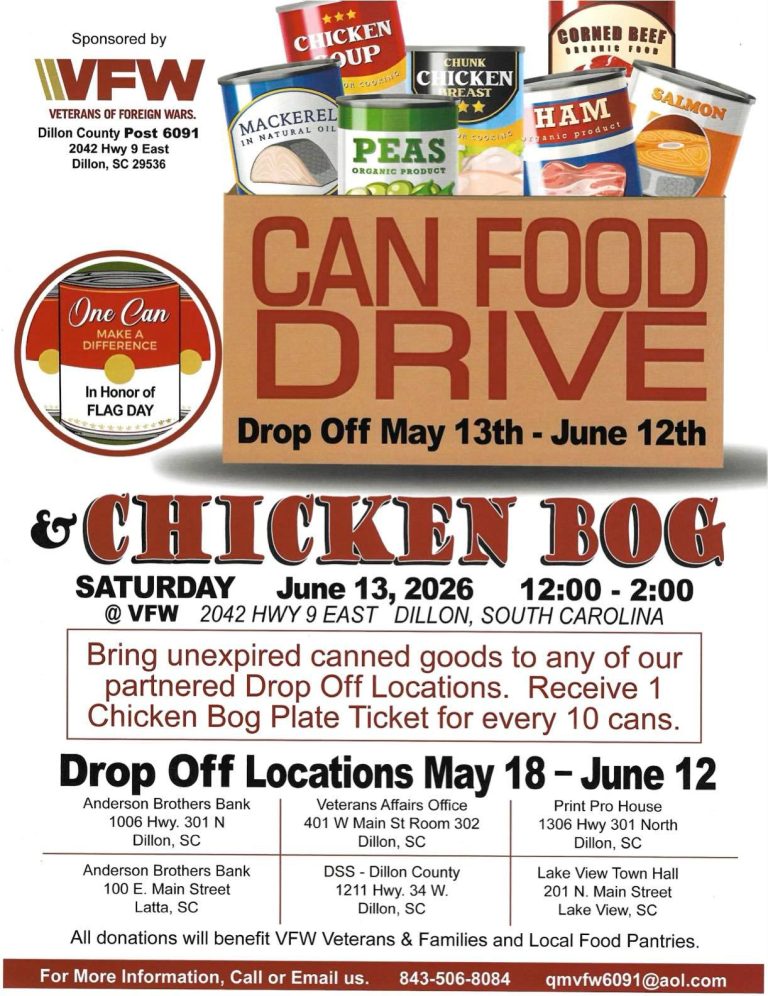 VFW Post 6091 Holding Food Drive
