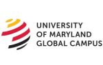 University of Maryland Global Campus logo with a red, yellow, and black abstract globe design to the left of the university name in bold text.