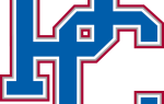 Blue interlocking letters "PC" outlined in white and red, representing a sports team or organization logo.